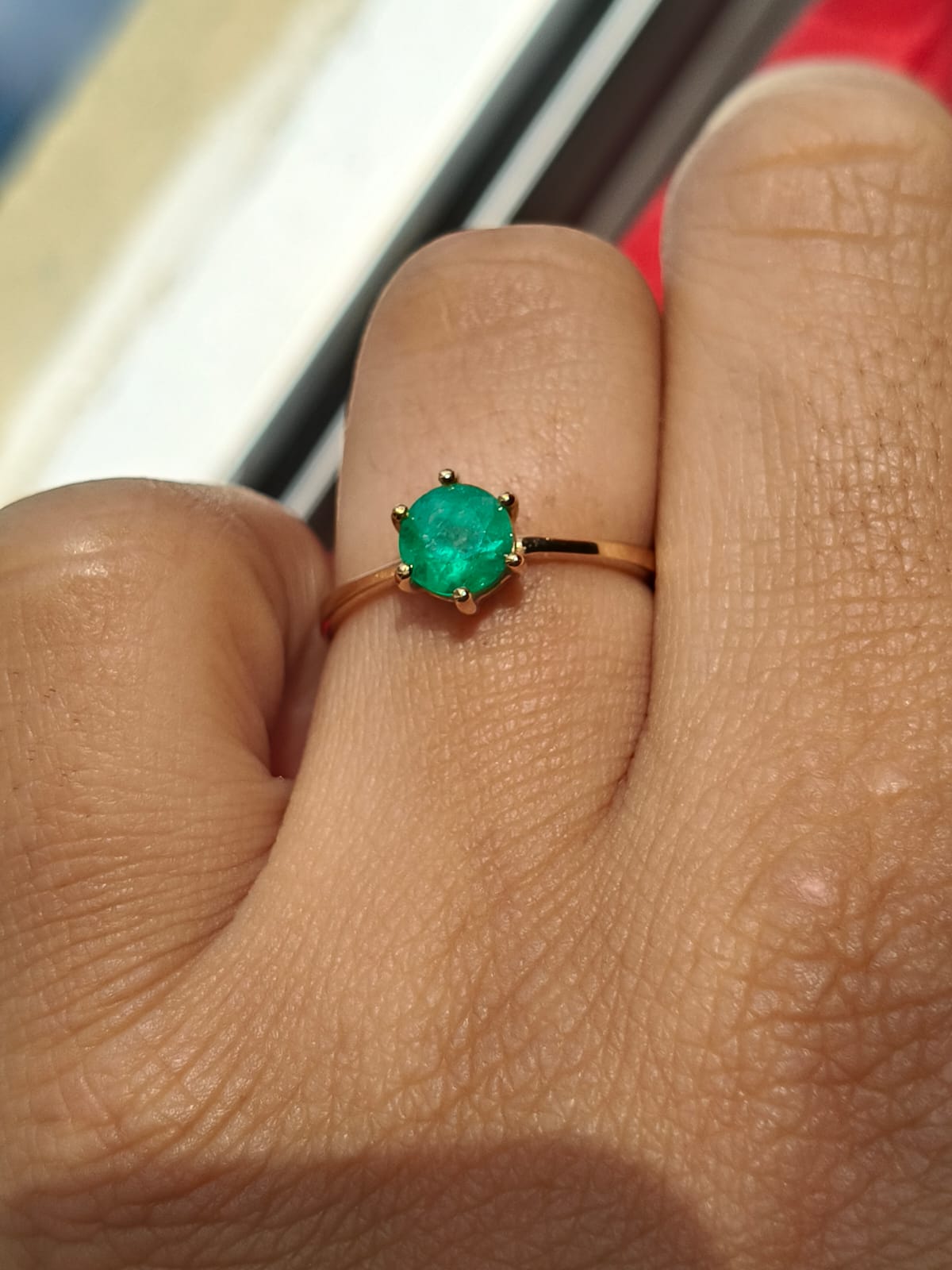 🌿Anillo Espíritu de Boyacá – Esmeralda Natural Colombiana en Oro 18k