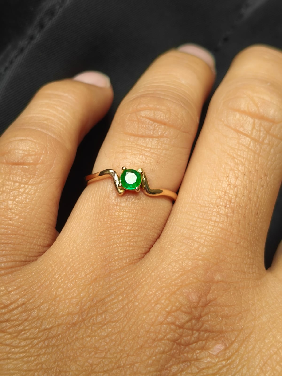 🌿Anillo Espíritu de Boyacá – Esmeralda Colombiana Oro 18k