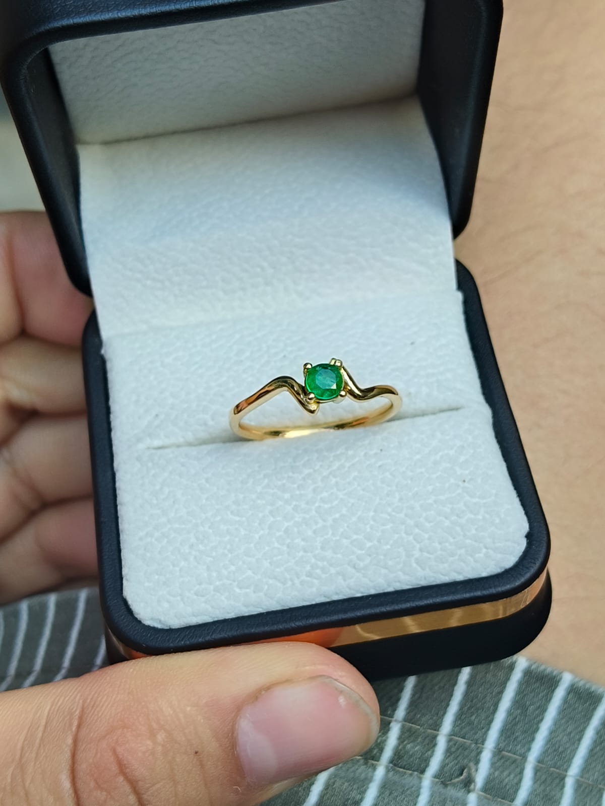 🌿Anillo Espíritu de Boyacá – Esmeralda Colombiana Oro 18k