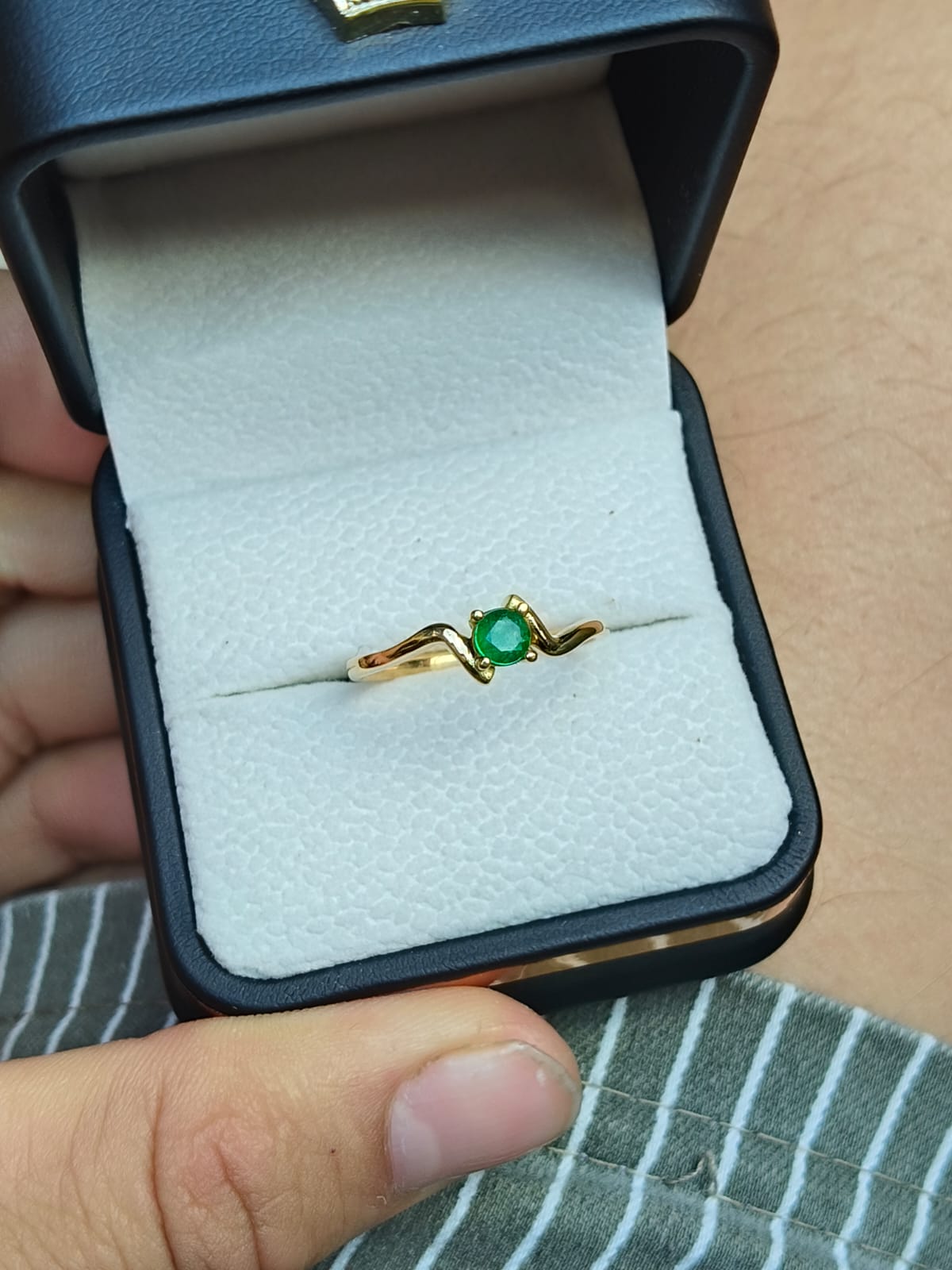 🌿Anillo Espíritu de Boyacá – Esmeralda Colombiana Oro 18k