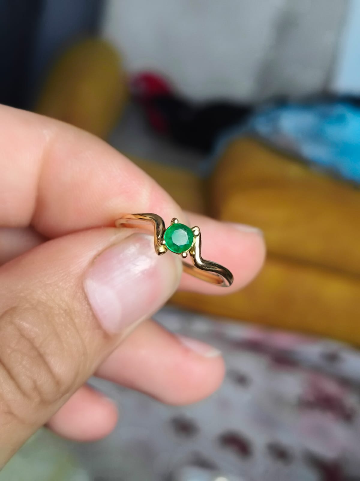 🌿Anillo Espíritu de Boyacá – Esmeralda Colombiana Oro 18k