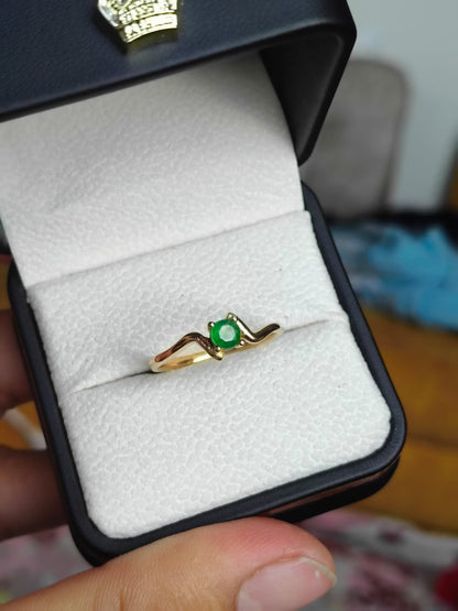 🌿Anillo Espíritu de Boyacá – Esmeralda Colombiana Oro 18k