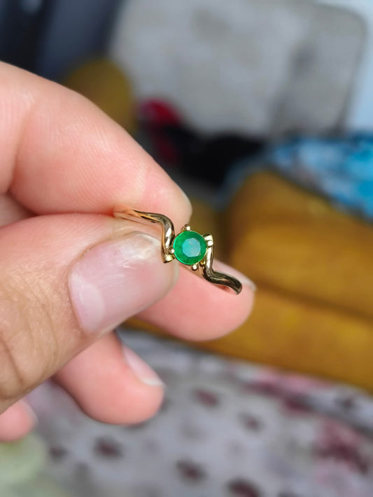 🌿Anillo Espíritu de Boyacá – Esmeralda Colombiana Oro 18k