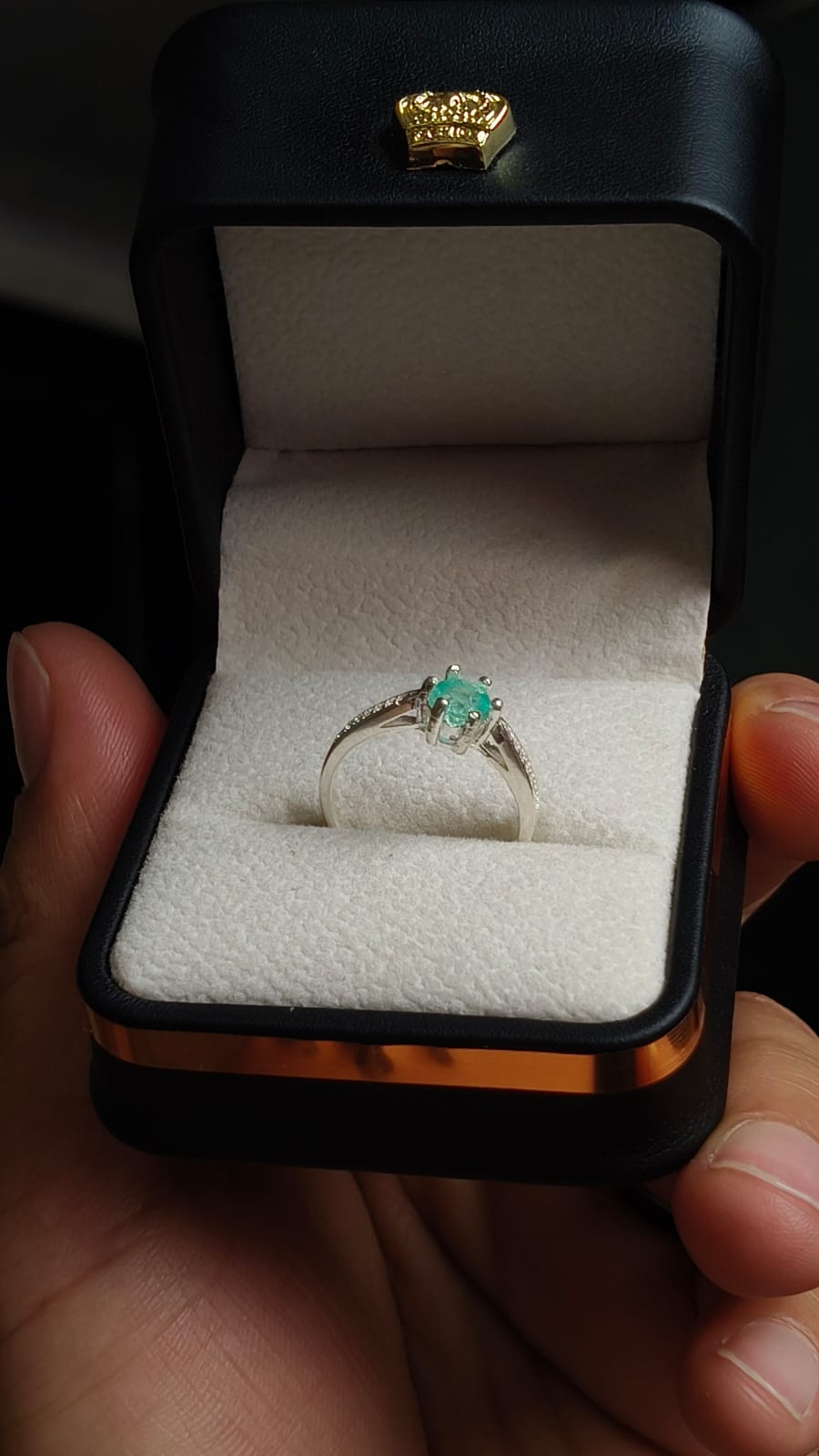 Anillo Alma Esmeralda en Plata 925 con Esmeralda Colombiana